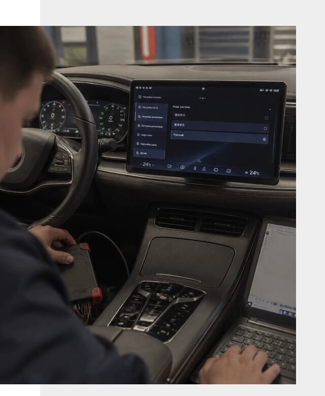 Русификация автомобиля BYD HAN для эксплуатации в Хабаровске